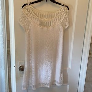 White cocktail dress